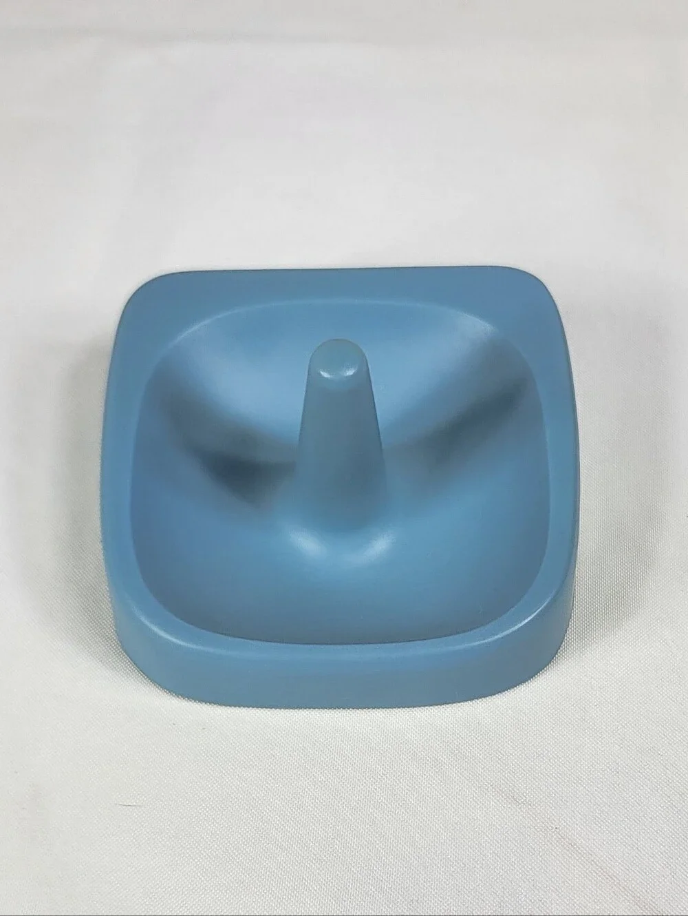 Tupperware Country Blue Ring Holder Jewelry Dish